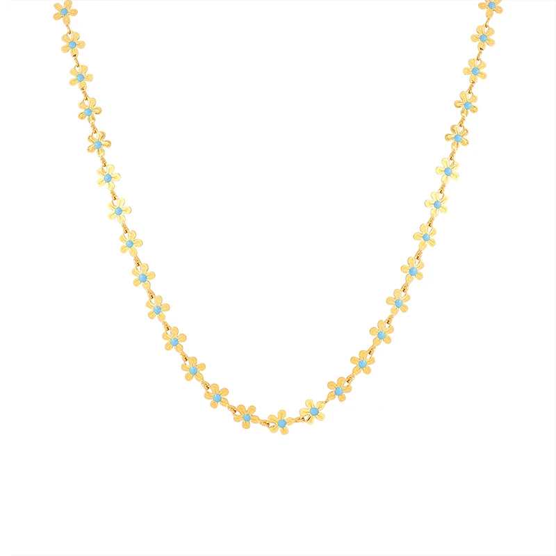 Azure necklace